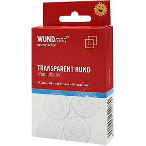 WUNDmed® Pflaster Rund 02-052 transparent 2,5 x 2,5 cm, 20 St. von WUNDmed®