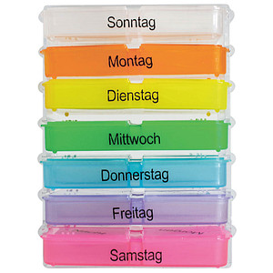 WUNDmed® Tablettenbox Rainbow bunt von WUNDmed®