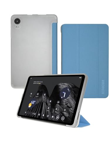 Schutzhülle für ALLDOCUBE iPlay 60 Mini Pro 21,3 cm (8,4 Zoll), PU-Leder und TPU-Ständer, ultraleicht, schlanke Schutzhülle, mit Standfunktion, Blau von WUNIAK