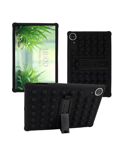 Schutzhülle für BEYODFU A140 14 Zoll Android-Tablets, weiches Silikon, stoßfest, Gummi-Schutzhülle, kinderfreundlich, verstellbarer Ständer, mit Ständer, Schwarz Schutzhülle für BEYODFU A140 14 Zoll Android-Tablets, weiches Silikon, stoßfest, Gummi-Schutzhülle, kinderfreundlich, verstellbarer Ständer, mit Ständer, Schwarz von WUNIAK
