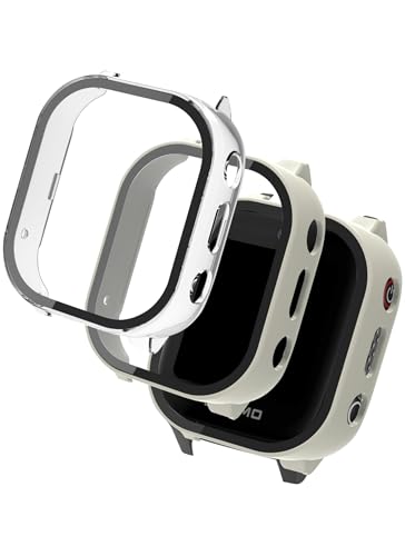 Schutzhülle für Cosmo JrTrack 4 Kinder-Smartwatch 2024, verbesserte Version, WUNIAK Hart-PC-Displayschutzfolie, 9H-Hartglas, ultradünn, vollständige Abdeckung, stoßfest, Stoßstange, 2 Stück Schutzhülle für Cosmo JrTrack 4 Kinder-Smartwatch 2024, verbesserte Version, WUNIAK Hart-PC-Displayschutzfolie, 9H-Hartglas, ultradünn, vollständige Abdeckung, stoßfest, Stoßstange, 2 Stück von WUNIAK