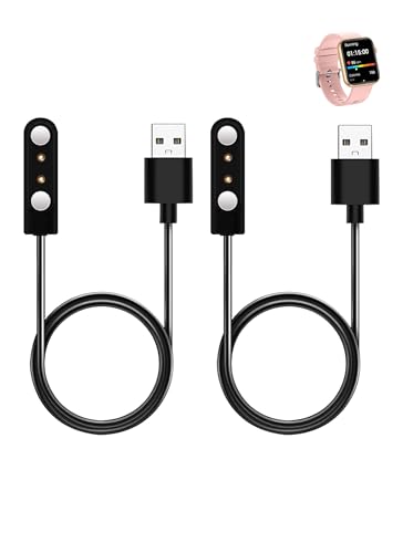 WUNIAK Ladekabel für KACUBAKU G39 Smartwatches, magnetisches USB-Ladekabel, Zubehör für KACUBAKU G39 Smartwatches, 2 Stück von WUNIAK