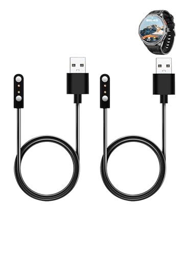 WUNIAK Ladekabel für Mingtawn Militär-Smartwatch für Herren, magnetisches USB-Ladekabel, Zubehör für Mingtawn Militär-Smartwatch für Herren, 2 Stück von WUNIAK