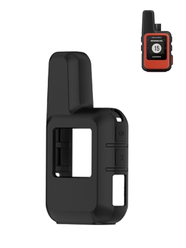 WUNIAK Schutzhülle für Garmin inReach Mini 2, leicht und kompakt, Satellitenkommunikator, weiches Silikon, tragbar, kratzfest, stoßfest, Schwarz von WUNIAK