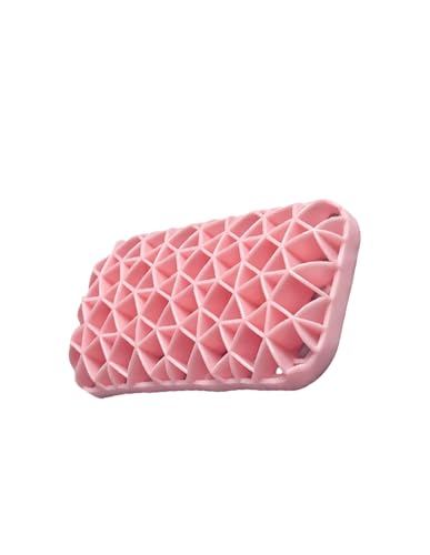 WUNIAK TPE Wabengitter Wärmeableitung Design Handgelenkauflage weich für Computer, rutschfeste Schreibtischunterlage mit atmungsaktivem Design, für Gaming und Büroarbeit, 15 x 8 cm, Muscheltyp, Rosa von WUNIAK