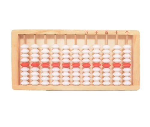 Rechenschieber Abacus Chinesischer 11-stelliger Abakus, Mathematisches Rechenwerkzeug For Den Mathematikunterricht, 9 Perlen Abacus Aufklärung von WUTIANBAO