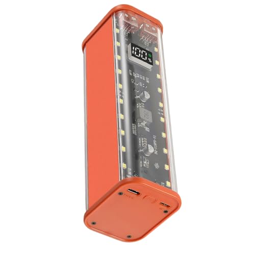 WUUISDNX Freies Schweißen Power Bank Shell Mit Abnehmbarem Gehäuse Für DIY Tragbare Power Box Unterstützung Draht Entschädigung ABS, Orangefarbener Rahmen WUUISDNX Freies Schweißen Power Bank Shell Mit Abnehmbarem Gehäuse Für DIY Tragbare Power Box Unterstützung Draht Entschädigung ABS, Orangefarbener Rahmen von WUUISDNX