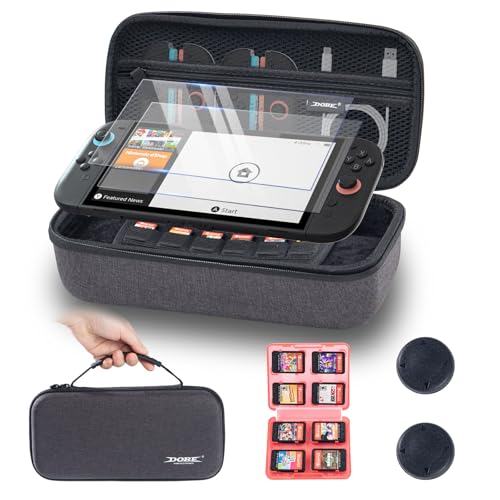 WUXIDIXI Carrying Case Compatible with Nintendo Switch 2, Hard Portable Travel Storage Bag for Switch 2 with Game Card Holders, 2 Screen Protector and 2 Thumb Grip Caps WUXIDIXI Carrying Case Compatible with Nintendo Switch 2, Hard Portable Travel Storage Bag for Switch 2 with Game Card Holders, 2 Screen Protector and 2 Thumb Grip Caps von WUXIDIXI