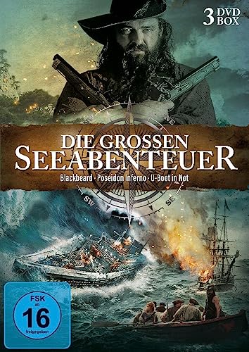 Die grossen Seeabenteuer - Blackbeard, Poseidon Inferno, U-Boot in Not [3 DVDs] von WVG Medien GmbH
