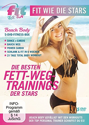 Fit for Fun - Fit wie die Stars: Die besten Fett-Weg Trainings [5 DVDs] von WVG Medien GmbH