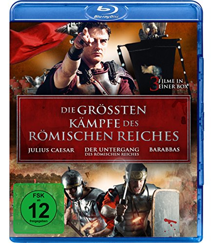 Die größten Kämpfe des Römischen Reiches - Der Untergang des Römischen Reiches - Julius Caesar - Barabbas [Blu-ray] von WVG Medien