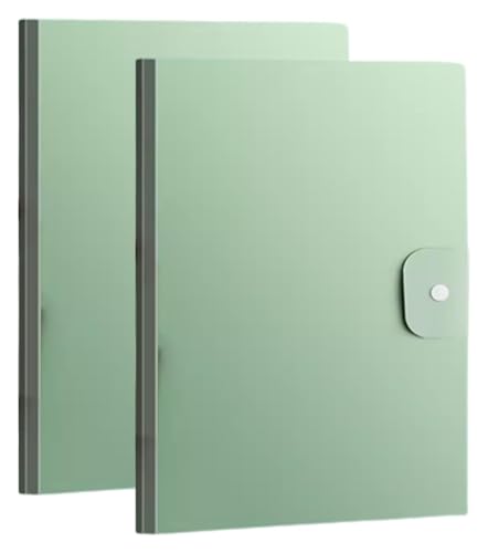 kunststoffhüllen-mappe,a4-mappe, A3-Präsentationsmappe mit 30 Fächern, transparente Taschen for Präsentationsbücher, Dateiordner for Präsentationsprojekte for Büro und Schule(Green) von WWBPOIUY
