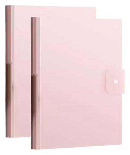 kunststoffhüllen-mappe,a4-mappe, A3-Präsentationsmappe mit 30 Fächern, transparente Taschen for Präsentationsbücher, Dateiordner for Präsentationsprojekte for Büro und Schule(Pink) von WWBPOIUY