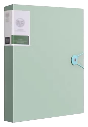 kunststoffhüllen-mappe,a4-mappe, Sichtbuch im A4-Format, Projektmappe for Präsentationsdateien mit 40 Taschen, perfekt for Präsentationen, Ablage, Aufbewahrung, Büro, Schule(Green) von WWBPOIUY
