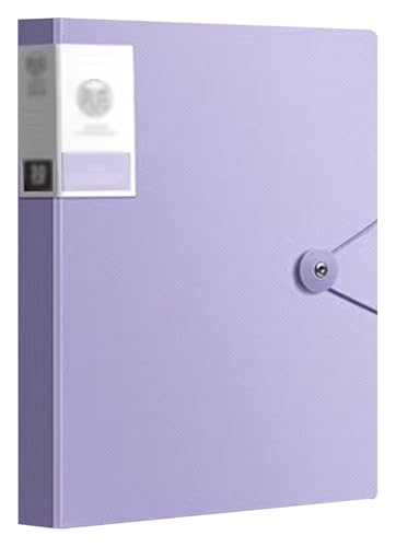 kunststoffhüllen-mappe,a4-mappe, Sichtbuch im A4-Format, Projektmappe for Präsentationsdateien mit 40 Taschen, perfekt for Präsentationen, Ablage, Aufbewahrung, Büro, Schule(Purple) von WWBPOIUY