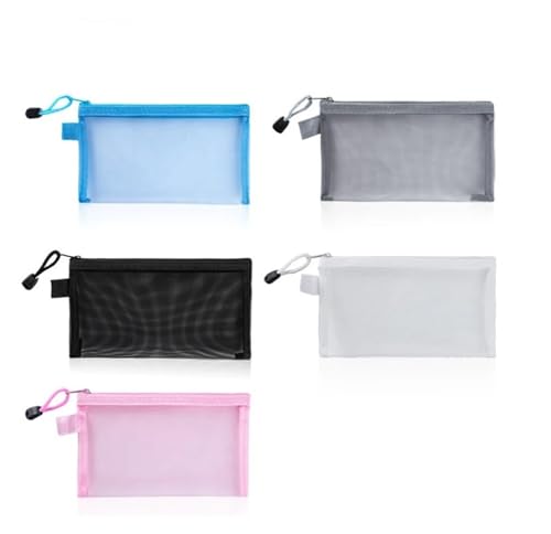 ordner,ordner,kunststoffhüllen,a4 ordner, 10 stücke A4/A5/A6 Mäppchen Bleistift Fall Student Prüfung Serie Hand Konto Net Garn Transparent Schreibwaren liefert Lagerung Taschen(S) von WWBPOIUY