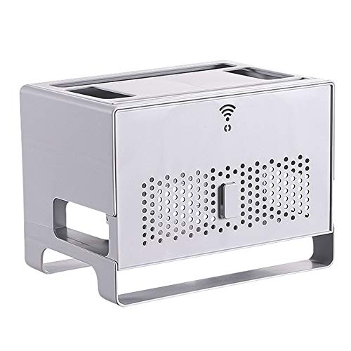 Set-Top-Box für drahtloses Router-Rack, Display-Rack für Desktop-Speicherbox für WLAN-Router/grau / 31x21x23cm Set-Top-Box für drahtloses Router-Rack, Display-Rack für Desktop-Speicherbox für WLAN-Router/grau / 31x21x23cm von WWLIN