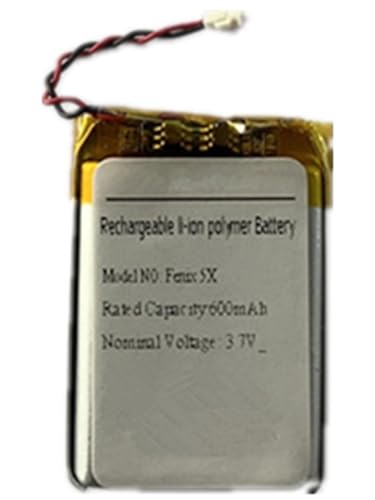 WXKJSHOP 600mAh 3.7V NEU Ersatz Akku für Fenix 5X, 5X Running, 361-00098-00 Batterie Replacement Battery ACCU von WXKJSHOP