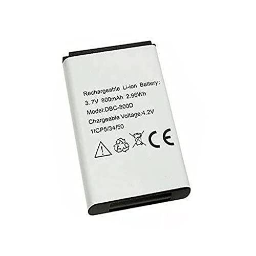 WXKJSHOP 3.7V 800mAh DBC-800D Ersatz Akku kompatibel mit Doro 6520 65xx 1ICP5/34/50 von WXKJSHOP