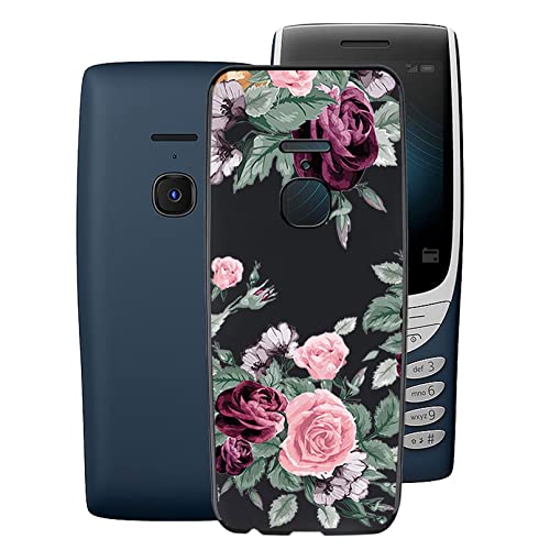 Hülle für Nokia 8210 4G (2.8"), WXPPJ Black Silikon Schutzhülle TPU Weich Tasche Stoßkasten Case Bumper Anti-Kratzen Telefonkasten Cover für Nokia 8210 4G - YQ12 von WXPPJ