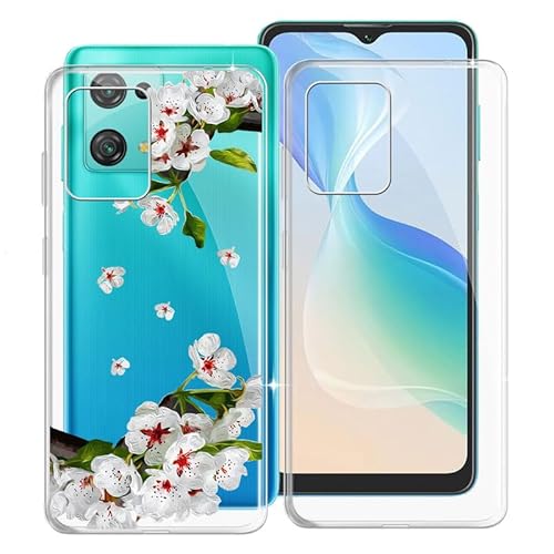 WXPPJ Hülle für Blackview Oscal C30 Pro (6.52"), Transparent Anti-Vergilbung Silikon Handyhülle - Ultra Dünn Stoßfeste Kratzfeste Schutzhülle Cover Weiche Case für Blackview Oscal C30 Pro - [2 Stücke] von WXPPJ