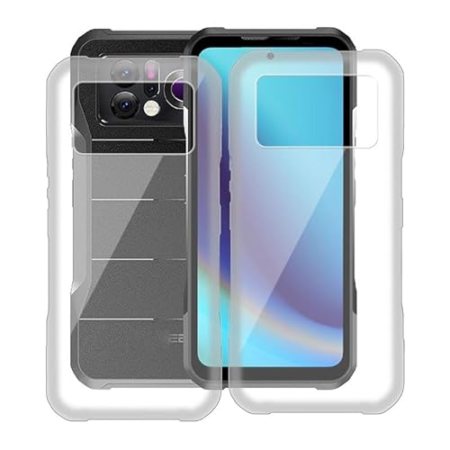 WXPPJ Hülle für Doogee V20 Pro (6.43"), Transparent Anti-Vergilbung Silikon Handyhülle - Ultra Dünn Stoßfeste Kratzfeste Schutzhülle Cover Weiche TPU Bumper Case für Doogee V20 Pro - [2 Stücke] von WXPPJ