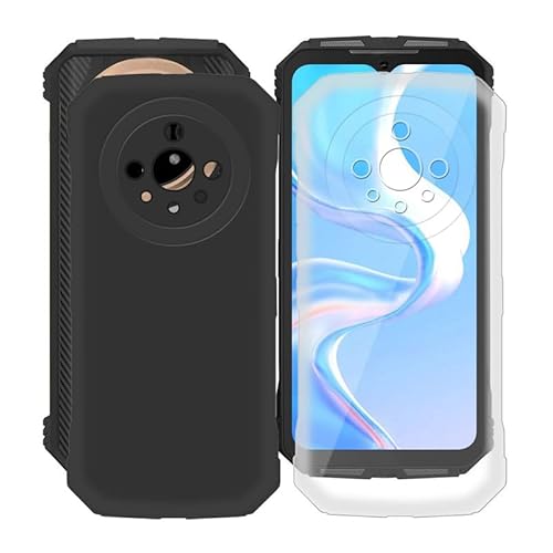 WXPPJ Hülle für Doogee V31GT (6.58"), Schwarz Silikon TPU Case, Ultra Dünn Weich Schutzhülle Tasche Stoßfest Anti-Kratzer Handyhülle Slim Bumper Cover für Doogee V31GT - [2 Sätze] von WXPPJ