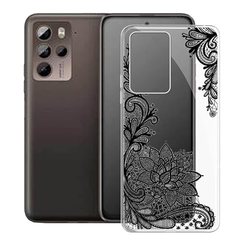 WXPPJ Hülle für HTC U23 Pro (6.70"), Transparent Anti-Vergilbung Silikon Handyhülle - Ultra Dünn Stoßfeste Schutzhülle Cover Weiche TPU Bumper Case für HTC U23 Pro - Mandala von WXPPJ
