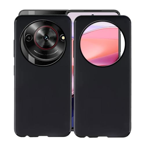 WXPPJ Hülle für Nubia Focus 5G (6.60"), Schwarz Weich Silikon TPU Case, Ultra Dünn Tasche Schutzhülle Stoßfest Anti-Kratzer Bumper Cover Handyhülle für Nubia Focus 5G - [2 Sätze] von WXPPJ