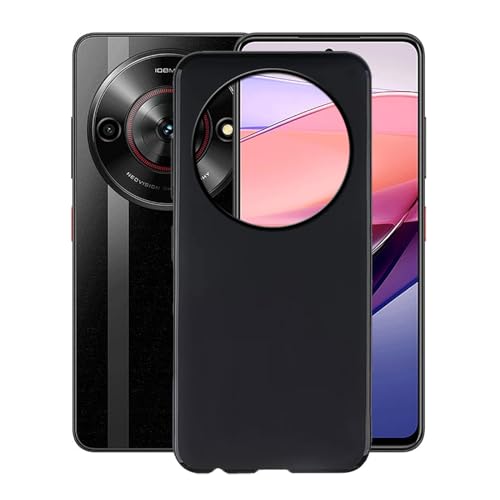 WXPPJ Hülle für Nubia Focus 5G (6.60"), Schwarz Weich Silikon TPU Case, Ultra Dünn Tasche Schutzhülle Stoßfest Anti-Kratzer Bumper Cover Handyhülle für Nubia Focus 5G - Schwarz von WXPPJ