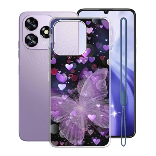 WXPPJ Hülle für Oukitel C51 (6.80"), Transparent Anti-Vergilbung Silikon TPU Bumper Cover Case Handyhülle - Ultra Dünn Stoßfeste Weiche Schutzhülle für Oukitel C51 - XV16 von WXPPJ
