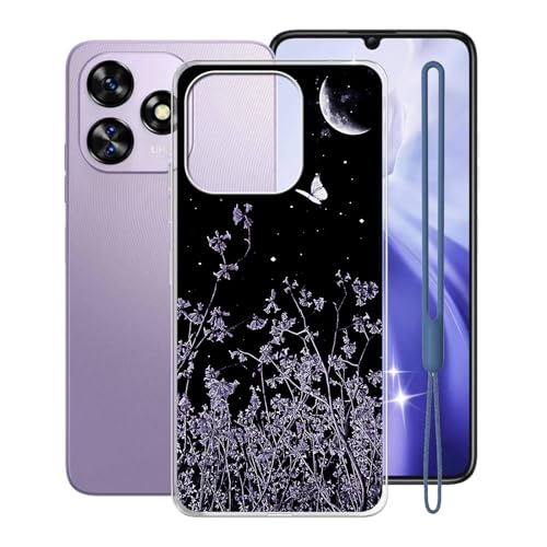WXPPJ Hülle für Oukitel C51 (6.80"), Transparent Anti-Vergilbung Silikon TPU Bumper Cover Case Handyhülle - Ultra Dünn Stoßfeste Weiche Schutzhülle für Oukitel C51 - XV34 von WXPPJ