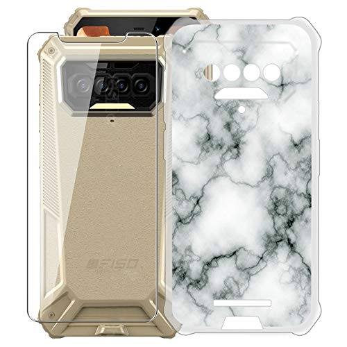 WXPPJ Hülle für Oukitel IIIF150 R2022 (6.78") Handyhülle, Transparent Silikon Cover Weiche TPU Case Stoßfeste Kratzfeste Schutzhülle + 9H Härte Glas Schutzfolie für Oukitel IIIF150 R2022 - WM73 von WXPPJ