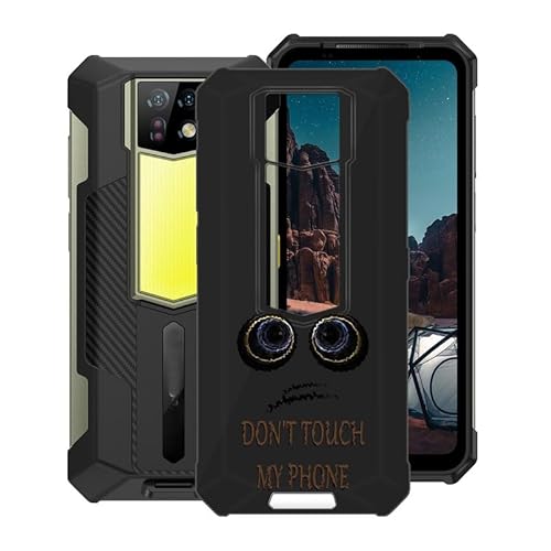 WXPPJ Hülle für Ulefone Armor 24 (6.78"), Schwarz Silikon TPU Case, Ultra Dünn Weich Schutzhülle Tasche Stoßfest Anti-Kratzer Handyhülle Slim Bumper Cover für Ulefone Armor 24 - Don't Touch von WXPPJ