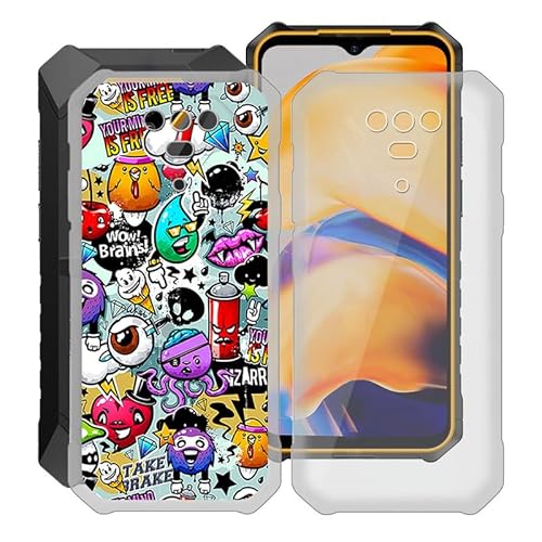 WXPPJ Hülle für Ulefone Armor X13 (6.52"), Transparent Anti-Vergilbung Silikon Handyhülle - Ultra Dünn Stoßfeste Kratzfeste Schutzhülle Cover Weiche TPU Case für Ulefone Armor X13 - [2 Stücke] von WXPPJ