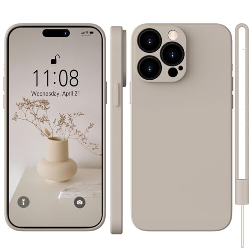 WXX für iPhone 14 Pro Max Hülle Silikon Case, Handyhülle für iPhone 14 Pro Max Dünn Slim mit Microfiber, Kratzfeste Rundumschutz Case Hülle für iPhone 14 Pro Max 6.7'' Titanium Grau von WXX
