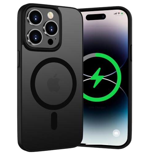 WXX für iPhone 14 Pro Max Hülle, Magnetisch Hülle Kompatibel mit MagSafe, Rundumschutz Stoßfeste Schutzhülle Translucent Rückseite Handyhülle iPhone 14 Pro Max 6,7 Zoll (Schwarz) WXX für iPhone 14 Pro Max Hülle, Magnetisch Hülle Kompatibel mit MagSafe, Rundumschutz Stoßfeste Schutzhülle Translucent Rückseite Handyhülle iPhone 14 Pro Max 6,7 Zoll (Schwarz) von WXX