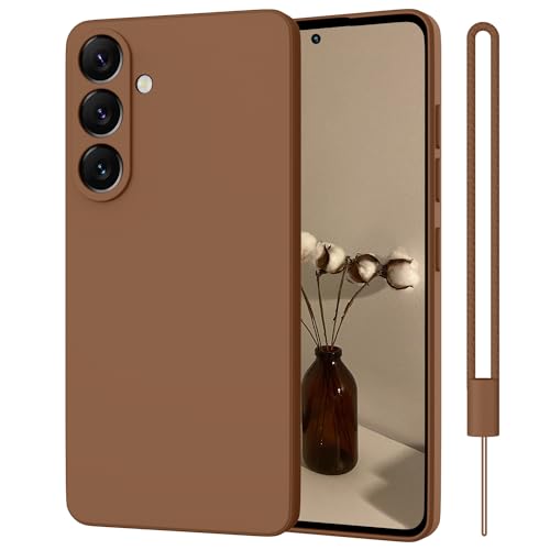 WXX Samsung Galaxy A54 Hülle Silikon Case, Handyhülle Samsung Galaxy A54 5G Dünn Slim mit Microfiber, Kratzfeste Rundumschutz Case Hülle für Samsung Galaxy A54 5G 6.4'' Braun von WXX