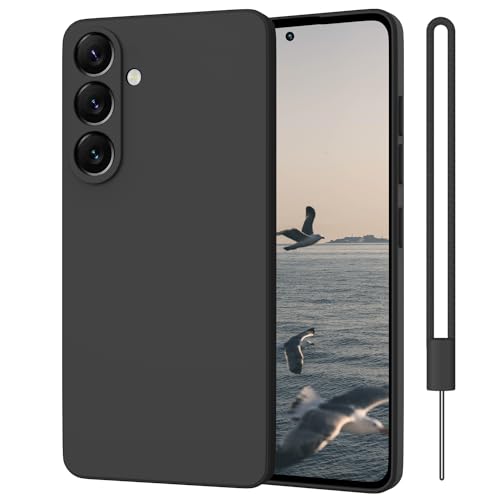 WXX Samsung Galaxy A54 Hülle Silikon Case, Handyhülle Samsung Galaxy A54 5G Dünn Slim mit Microfiber, Kratzfeste Rundumschutz Case Hülle für Samsung Galaxy A54 5G 6.4'' Schwarz von WXX