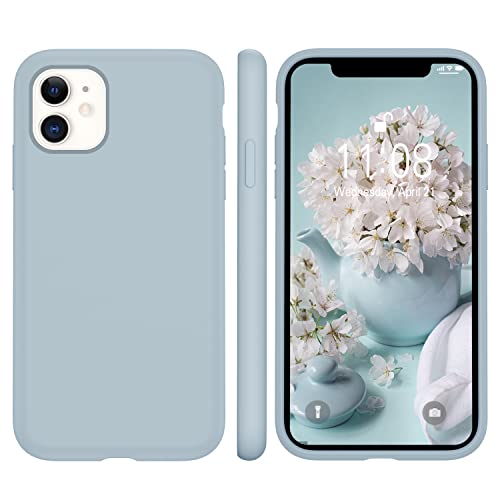 WXX iPhone 11 Hülle Silikon Case, Hanyhülle iPhone 11 Ultra Dünn mit Microfiber, Flüssig Silikon Gel Gummi Kratzfeste Schutzhülle Matt Hülle für iPhone 11 6.1'' 2019 Baby Blau New von WXX