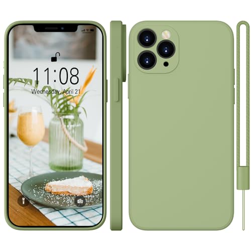 WXX iPhone 11 Pro Hülle Silikon Case, Handyhülle iPhone 11 Pro Dünn Slim mit Microfiber, Kratzfeste Rundumschutz Case Hülle für iPhone 11 Pro 5.8'' 2019 Matcha Grün von WXX