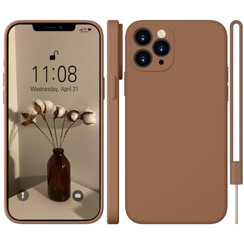 WXX iPhone 11 Pro Max Hülle Silikon Case, Handyhülle iPhone 11 Pro Max Dünn Slim mit Microfiber, Kratzfeste Rundumschutz Case Hülle für iPhone 11 Pro Max 6.5'' 2019 Braun von WXX