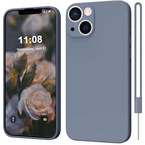 WXX iPhone 13 Mini Hülle, Silikon Kameraschutz Ultra Slim Case Soft Gel Cover Gummi Leichte Anti-Kratzer Handyhülle Kompatibel für iPhone 13 Mini 5,4 Zoll Grau von WXX