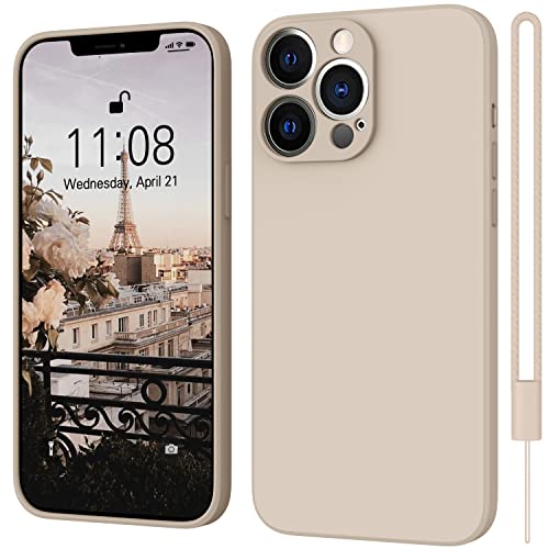 WXX iPhone 14 Pro Max Hülle Silikon Kameraschutz Ultra Slim Case Soft Gel 14 Pro Max Cover Gummi Leichte Anti-Kratzer Handyhülle Kompatibel für iPhone 14 Pro Max 6,7 Zoll Beige von WXX