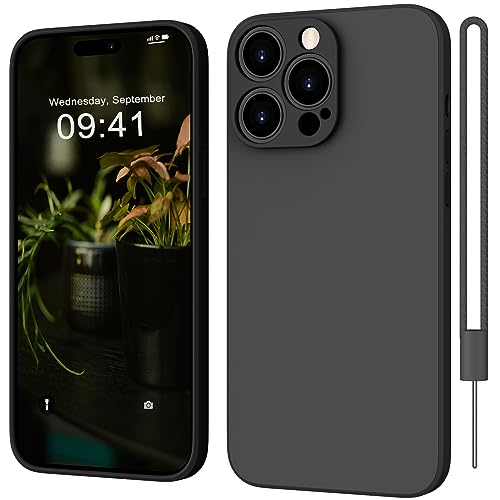WXX iPhone 15 Pro Max Hülle Silikon Kameraschutz Ultra Slim Case Soft Gel 15 Pro Max Cover Gummi Leichte Anti-Kratzer Handyhülle Kompatibel für iPhone 15 Pro Max 6,7 Zoll Mattschwarz WXX iPhone 15 Pro Max Hülle Silikon Kameraschutz Ultra Slim Case Soft Gel 15 Pro Max Cover Gummi Leichte Anti-Kratzer Handyhülle Kompatibel für iPhone 15 Pro Max 6,7 Zoll Mattschwarz von WXX