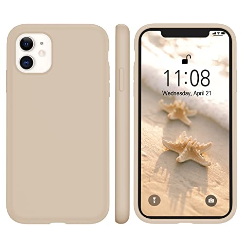 iPhone 11 Hülle, WXX Liquid Silikon Slim Cover [Stoßfest] [Anti-Scratch] [Anti-Drop] Entworfen für iPhone 11 Handyhülle 6,1 Zoll Khaki von WXX