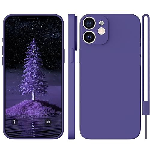 iPhone 11 Hülle Silikon Case, WXX Hanyhülle iPhone 11 Dünn Slim mit Microfiber, Kratzfeste Rundumschutz Case Hülle für iPhone 11 6.1'' 2019 Dunkel Lila von WXX