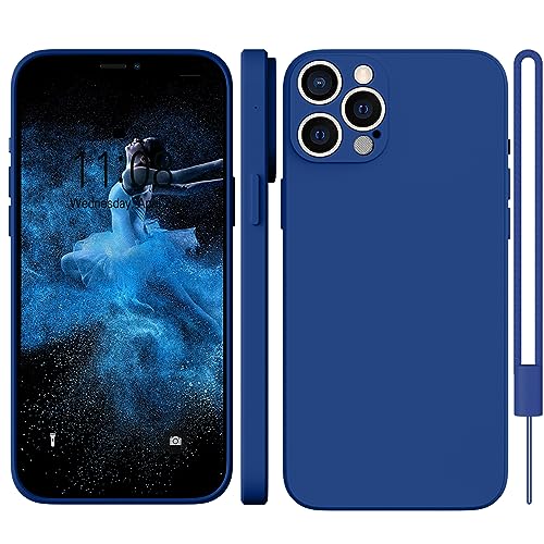 iPhone 12 Pro Hülle Silikon Case, WXX Hanyhülle iPhone 12 Pro Dünn Slim mit Microfiber, Kratzfeste Rundumschutz Case Hülle für iPhone 12 Pro 6.1'' 2020 Matte Blau von WXX