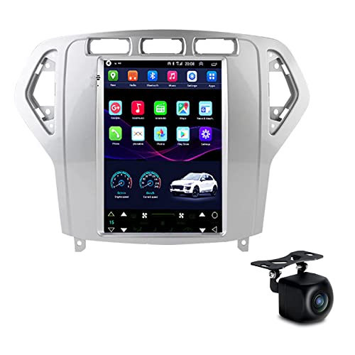 WY-CAR Android 12 Autoradio 9,7 Zoll vertikales Touchscreen-Autoradio für Ford Mondeo 2007-2010 Plug-and-Play GPS Navigation mit HD-Rückfahrkamera-Unterstützung Lenkradsteuerung Bluetooth WiFi USB FM von WY-CAR