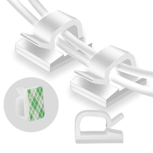50 Stück Kabelhalter Selbstklebend, Mini Kabelclips für Kabelmanagement Transparenten Kabelklemmen Hochviskose Outdoor Kabelführungsclips für Lichterketten Tische Metall Wände Kunststoff Glas 50 Stück Kabelhalter Selbstklebend, Mini Kabelclips für Kabelmanagement Transparenten Kabelklemmen Hochviskose Outdoor Kabelführungsclips für Lichterketten Tische Metall Wände Kunststoff Glas von WY LIGHTING LEVEL